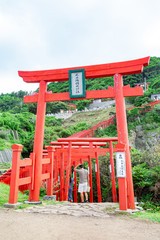 Fototapeta na wymiar 元乃隅稲成神社の鳥居