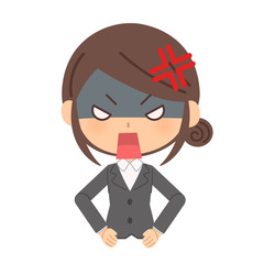 激怒する会社員