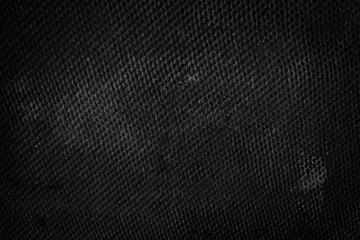 black abstract close-up fabric and texture background.