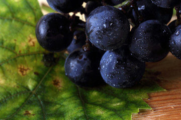 Grape on table