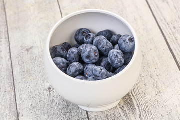 Sweet fresh juicy blueberries heap