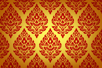 Thai art pattern vector