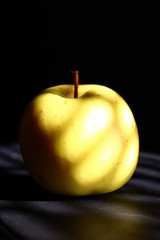 apple on black