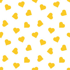 seamless gold heart pattern.
