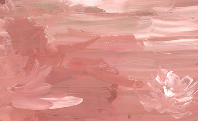 Fototapeta premium Abstract background, hand-painted texture, gouache painting, splashes, drops of paint, paint smears. Design for backgrounds, wallpapers, covers and packaging.