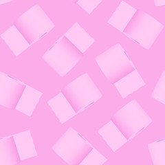 seamless toilet paper pattern on a pink background. 3d illustrationa