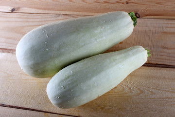 Squashes on table