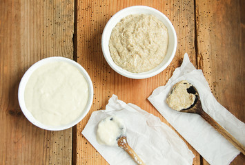 Weizensauerteig Roggensauerteig Teig Roggen Weizen Sauerteig 