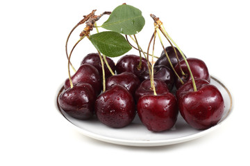 Cherry isolated on white background