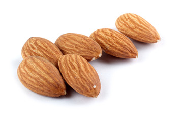 Almond isolated on white background