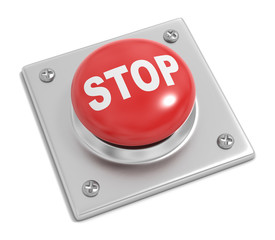 Stop Button on White