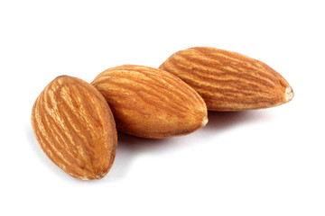 Almond isolated on white background