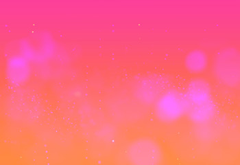Abstract Soft Purple Bokeh With Pink & Orange Gradient Background