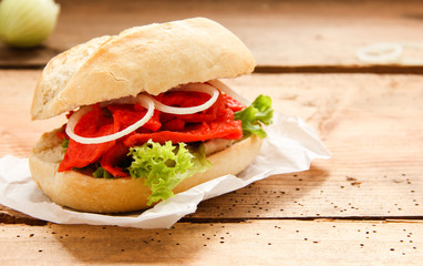 Lachsbrötchen Seelachsbrötchen Fischbrötchen