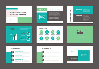Business Presentation Brochure Guide Design | Powerpoint  Slide Template | Sales Guide Slider