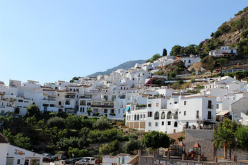 Paisaje del pueblo de Frigiliana (Málaga). Declarado uno de los pueblos más bonitos de España 