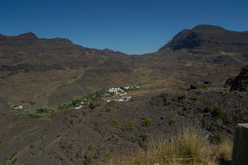 Fototapeta na wymiar interior de la isla de Gran Canarias