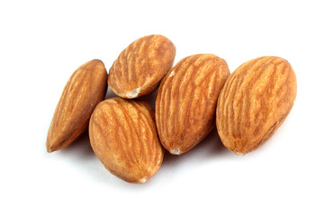 Almond isolated on white background