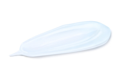 Sample of transparent cosmetic gel on light background