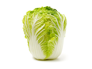 Obraz premium Chinese cabbage on white background 