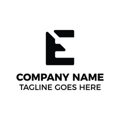 Naklejka premium simple letter e logo
