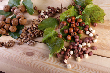 Nuts on table