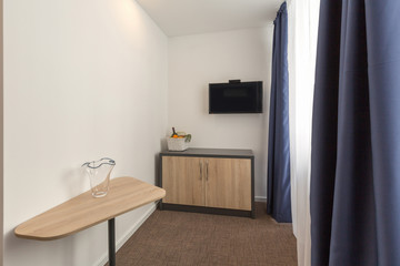 Hotel room interior entrance area