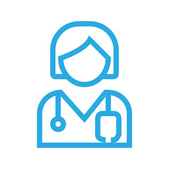 Vector illustration about a category of equipment and hospital personnel