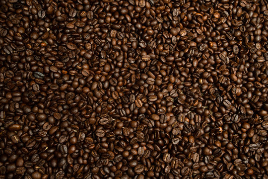 
Roasted coffee beans background image