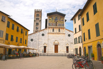 The Basilica of San Frediano is a Romanesque church in Lucca, Tuscany, Italy, situated on the Piazza San Frediano.