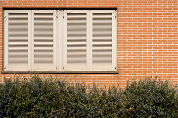 The lockdown A window closed due to the COVID-19 virus