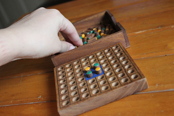 Othello Colored Wooden Board Game