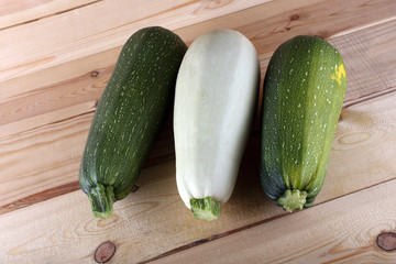 Squashes on table