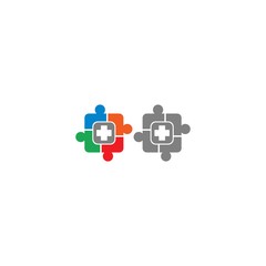 Community care, Hospital care, Clinic care logo icon