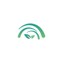 Fototapeta premium Environmental green Nature Logo Design Template.