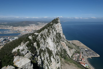 Fototapeta na wymiar the northern Gibraltar rock