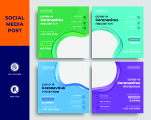 Corona virus web template