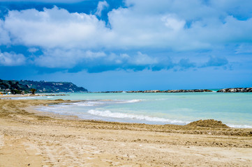 Cupra Marittima view of the beach, Ascoli Piceno, Marche, Italy