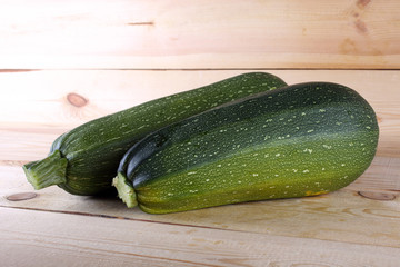 Squashes on table
