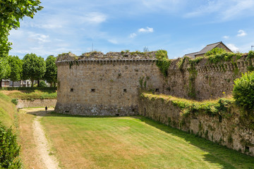 Fototapeta na wymiar Dinan, France. Beaumanoir Fortress Tower