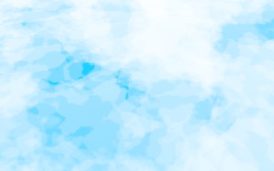 The bright sky in the morning. Blue sky background with white clouds. Cumulus white clouds in the clear blue sky. 3D illustration