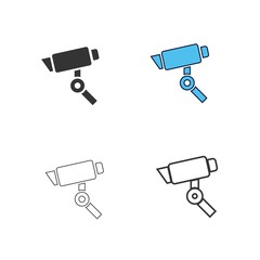 security camera icon vector illustration design
