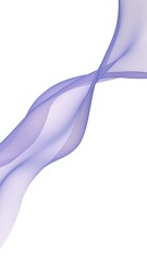 Abstract wave. Scarf. Bright ribbon on white background. Abstract smoke. Raster air background. Vertical image orientation. 3D illustration