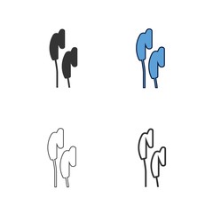 earphone icon vector illustration design