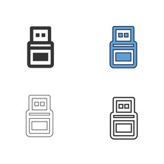 flash drive icon vector illustration design