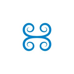 vortex wind  logo icon vector design