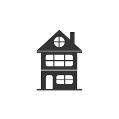 2 floor house icon vector illustration design