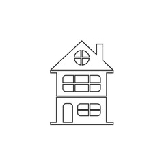 2 floor house icon vector illustration design