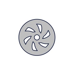 wheel icon vector illustration design