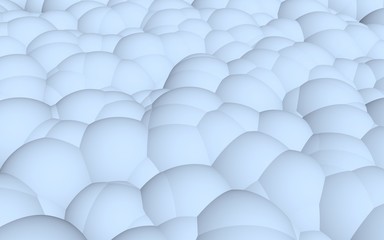 3d rendering picture of blue balls. Abstract wallpaper and background. 3D illustration